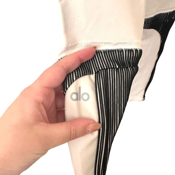 ALO YOGA Electric Legging Bone/Black Small - Picture 4 of 6